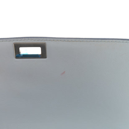 Celine Spazzolato Calfskin Medium Classic Box Flap Bag Glacier 12 of 12