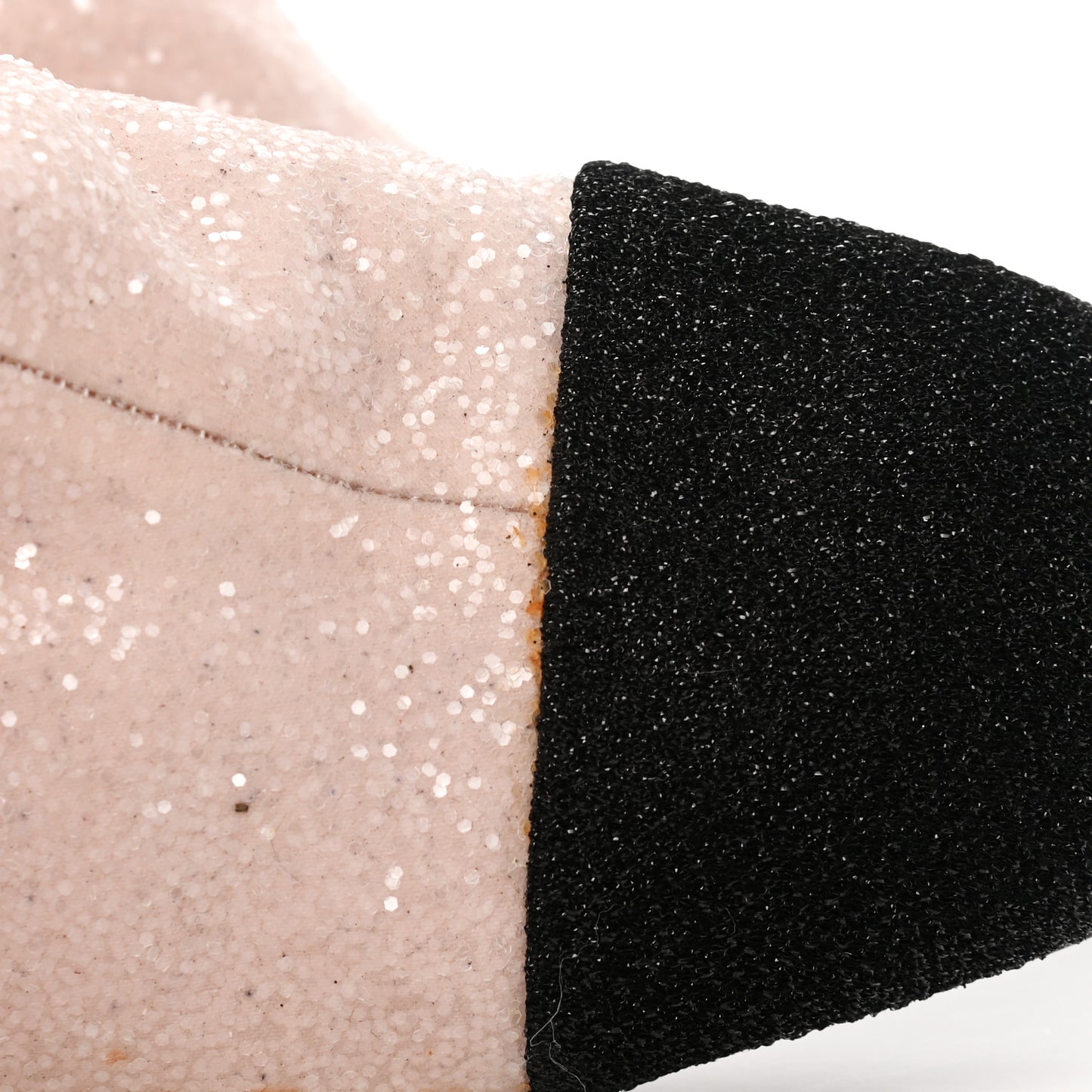 Glitter Fabric Lurex Cap Toe Fantasy High Boots 37 Pink Black
