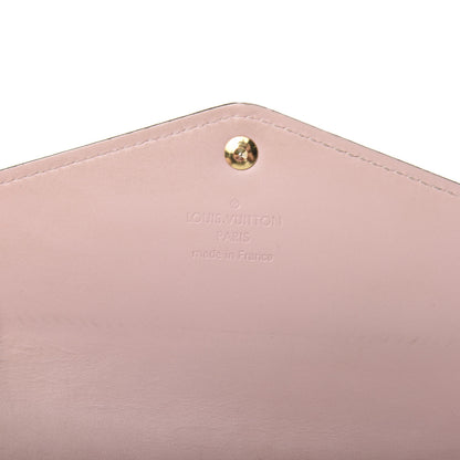 Louis Vuitton Vernis Sarah Compact Wallet Rose Ballerine 6 of 10