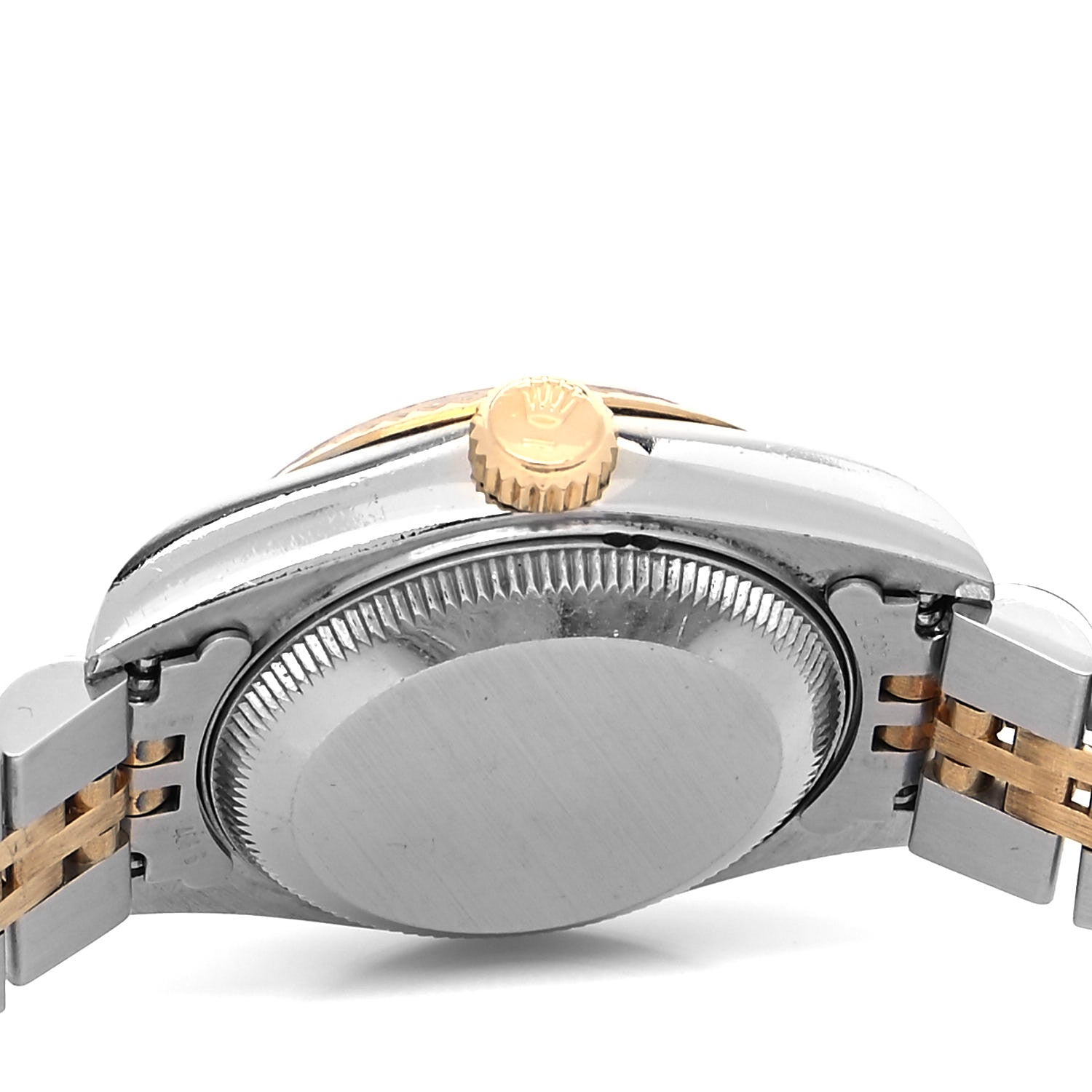 Rolex Stainless Steel 18K Yellow Gold Diamond 26mm Oyster Perpetual Datejust Watch Champagne 69173 4 of 4