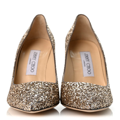 Jimmy Choo Coarse Glitter Abel Pumps 36.5 Antique Gold 3 of 8