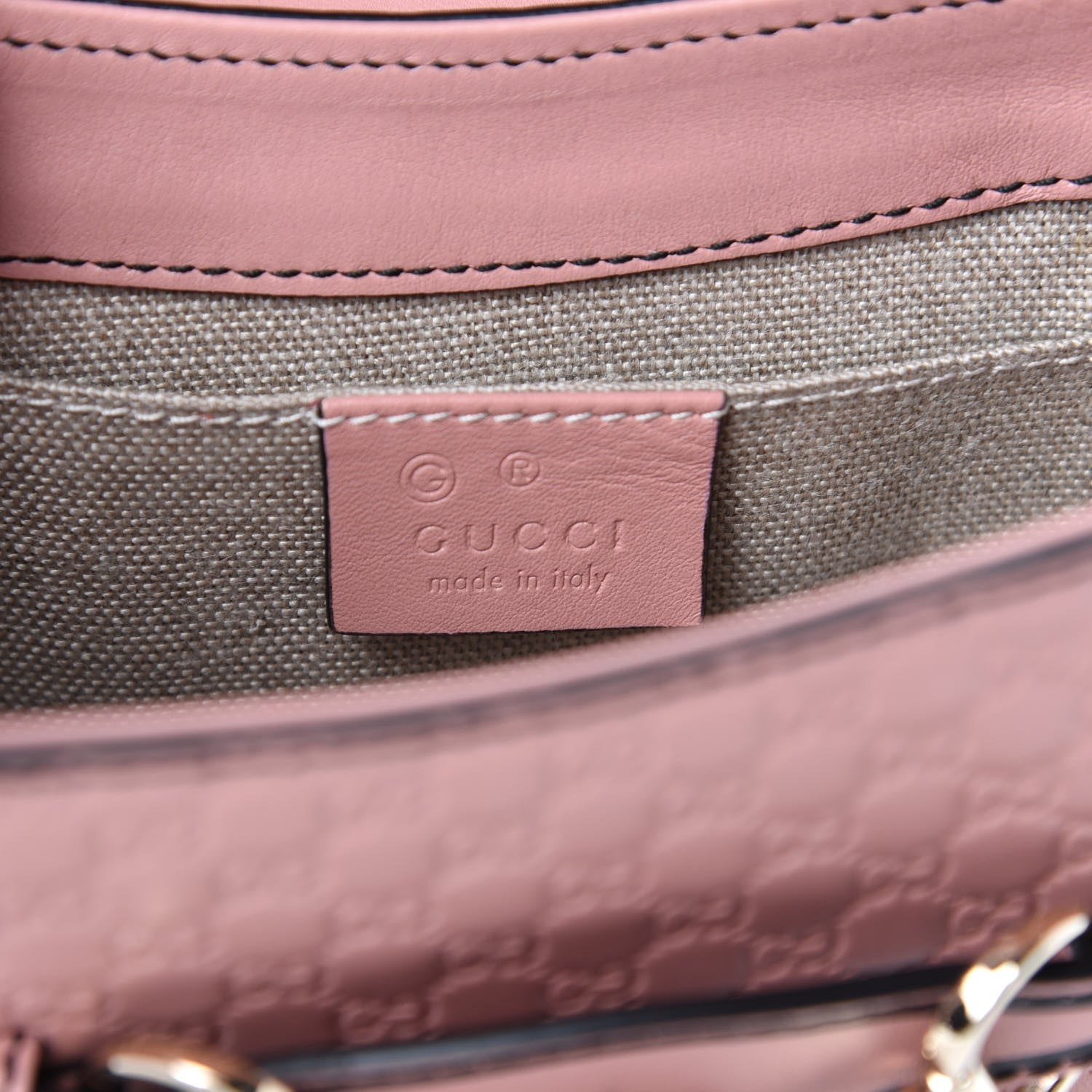 Gucci Microguccissima Mini Emily Shoulder Bag Soft Pink 8 of 10