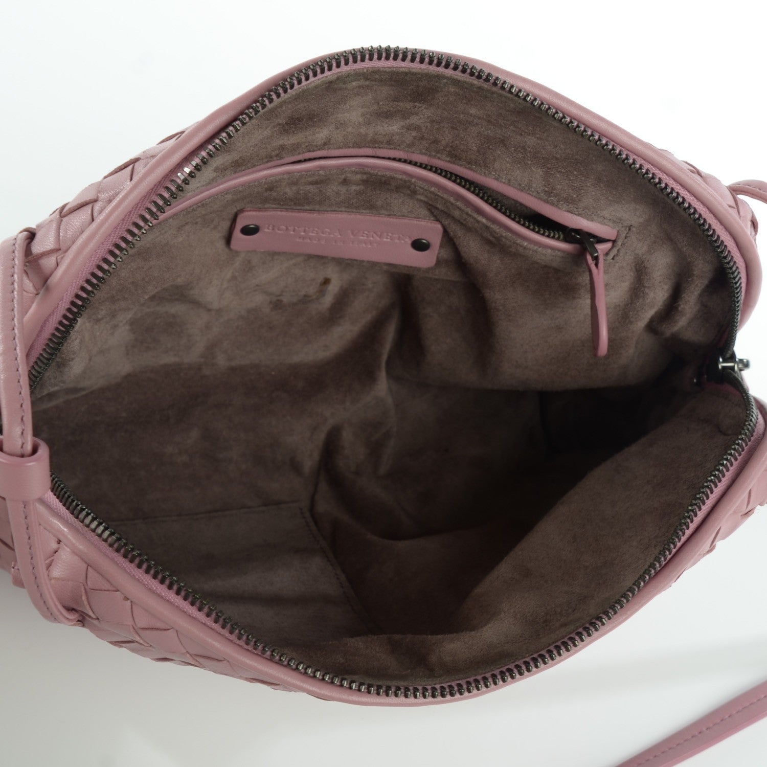 Bottega Veneta Nappa Intrecciato Pillow Crossbody Bag Watteau 8 of 8