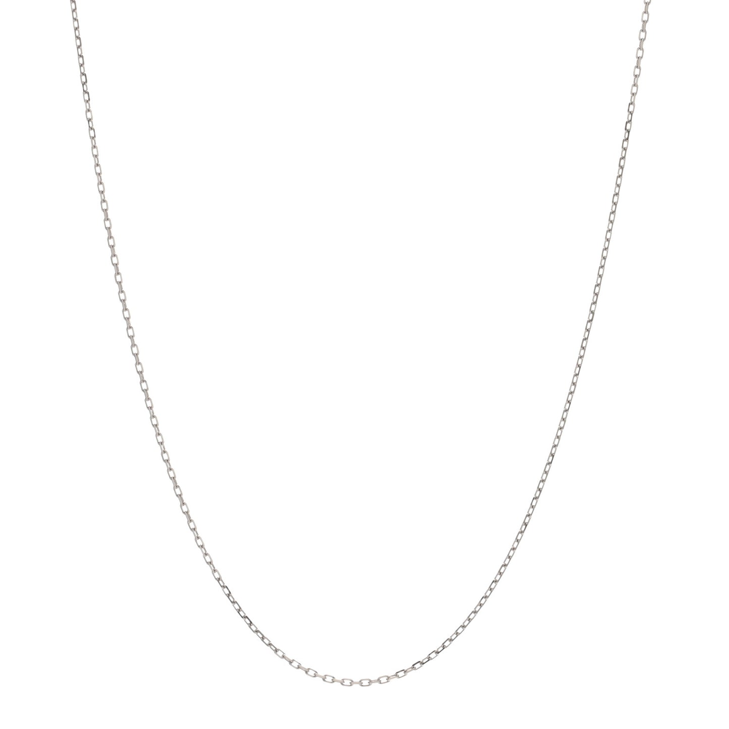 18K White Gold Chain Necklace
