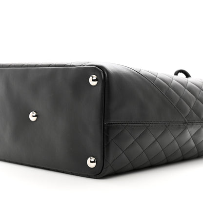 Chanel Calfskin Quilted Large Cambon Tote Black White 10 of 10