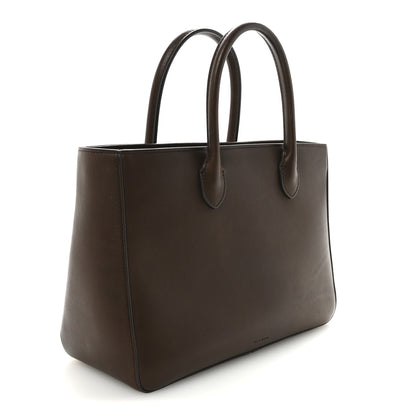 The Row Calfskin Small Day Luxe Tote Deep Brown 3 of 9
