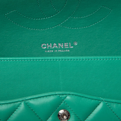 Chanel Lambskin Quilted Jumbo Double Flap Green 8 of 9