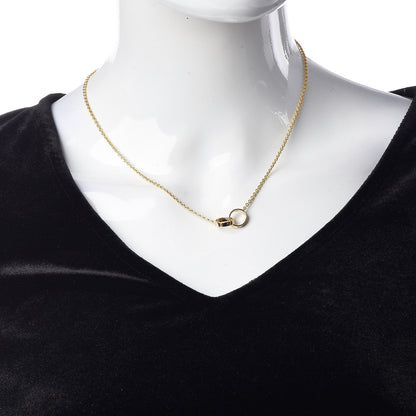 Cartier 18K Yellow Gold Interlocking LOVE Necklace 2 of 5