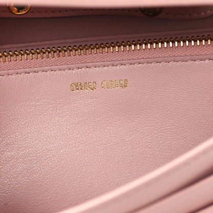 Miu Miu Nappa Matelasse Wallet On Chain Orchidea 6 of 11