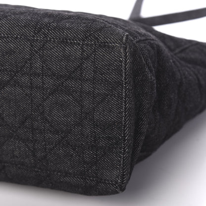 Christian Dior Denim Cannage Soft Large Lady Dior Tote Black 11 of 11