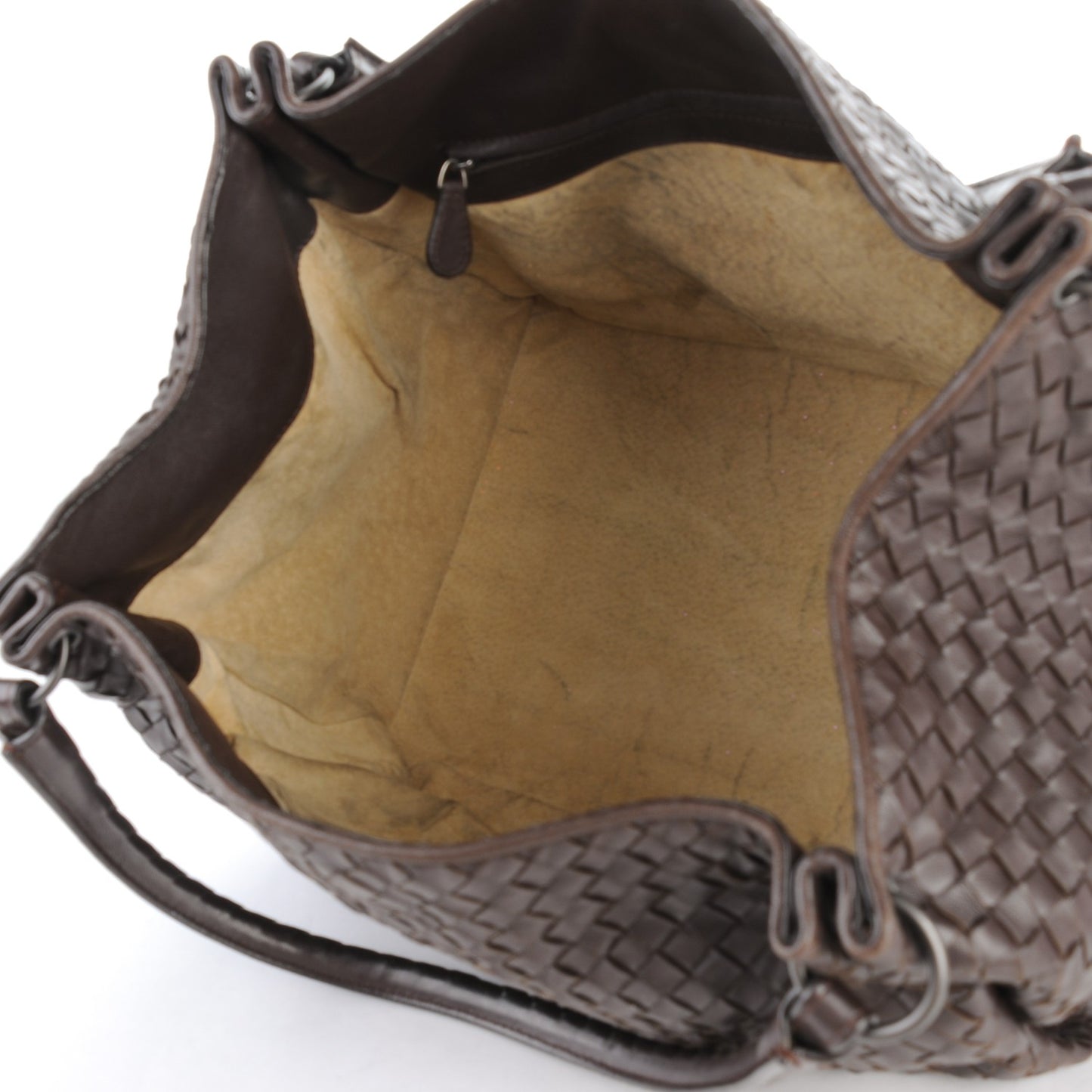 Nappa Intrecciato Parachute Bag Ebano