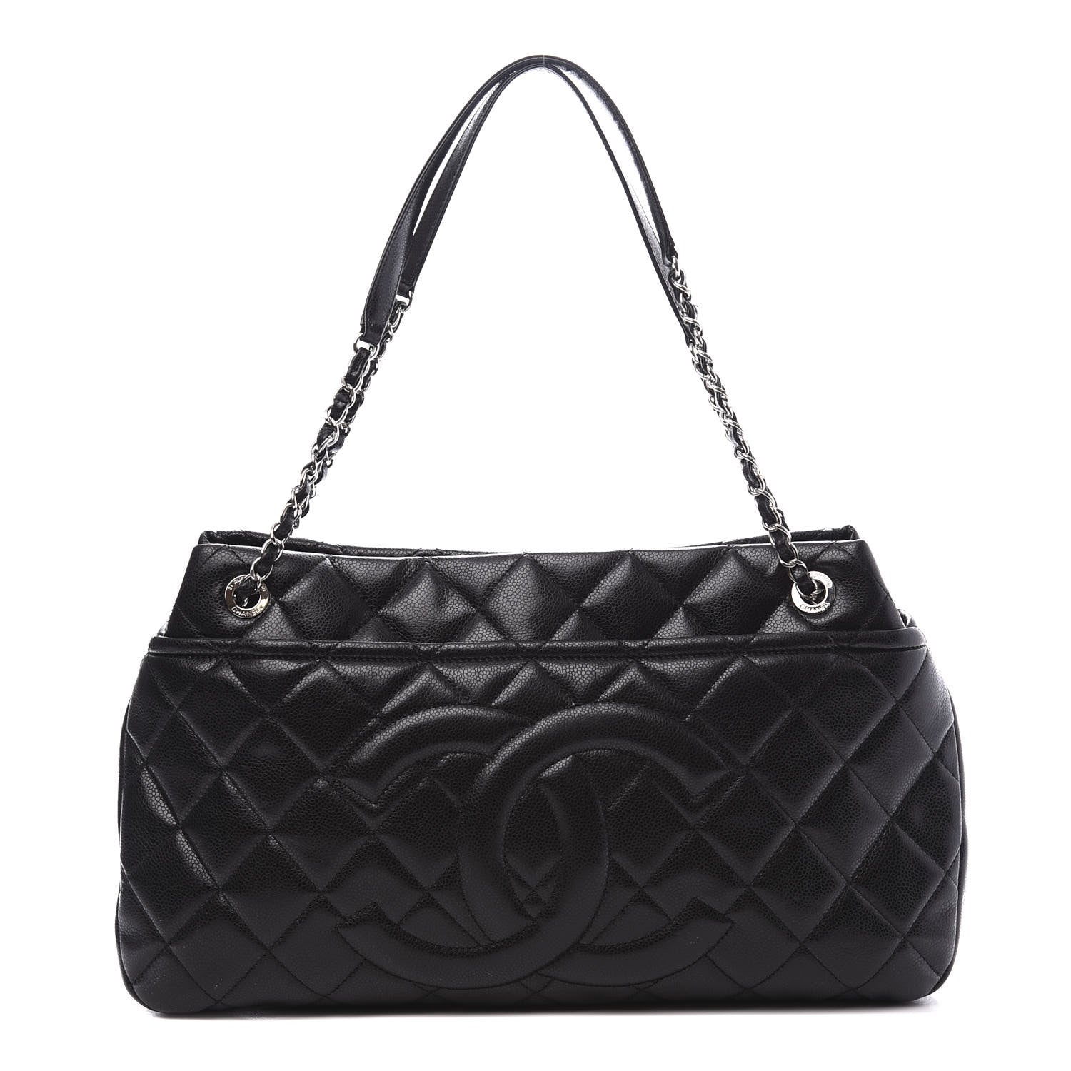 Chanel Caviar Quilted Timeless CC Soft Tote Black 1 of 13