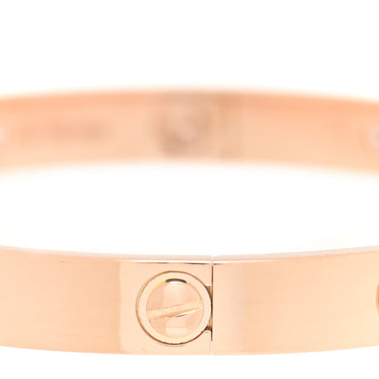 Cartier 18K Pink Gold 10 Diamond LOVE Bracelet 17 6 of 7