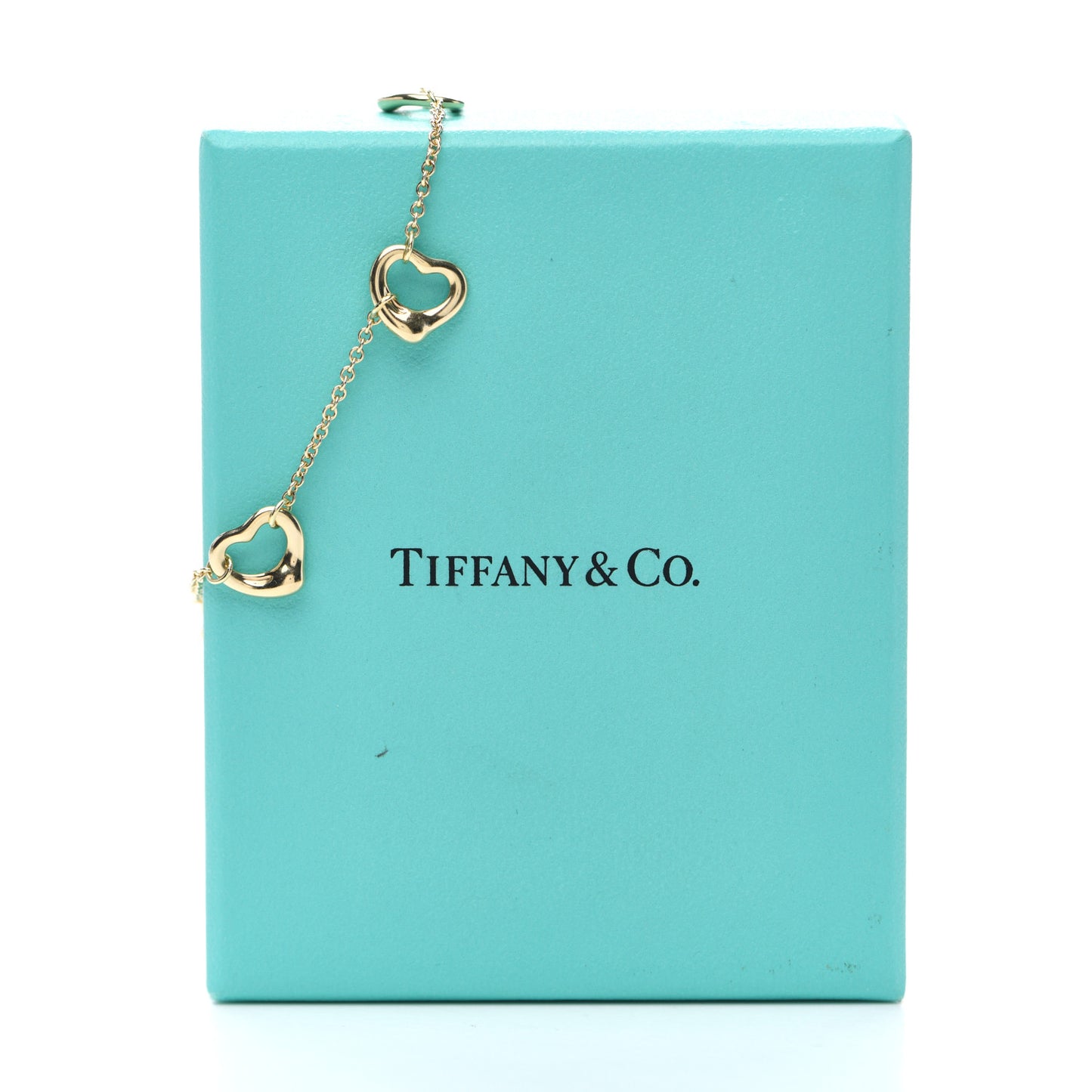 18K Yellow Gold Elsa Peretti 5 Open Heart Bracelet