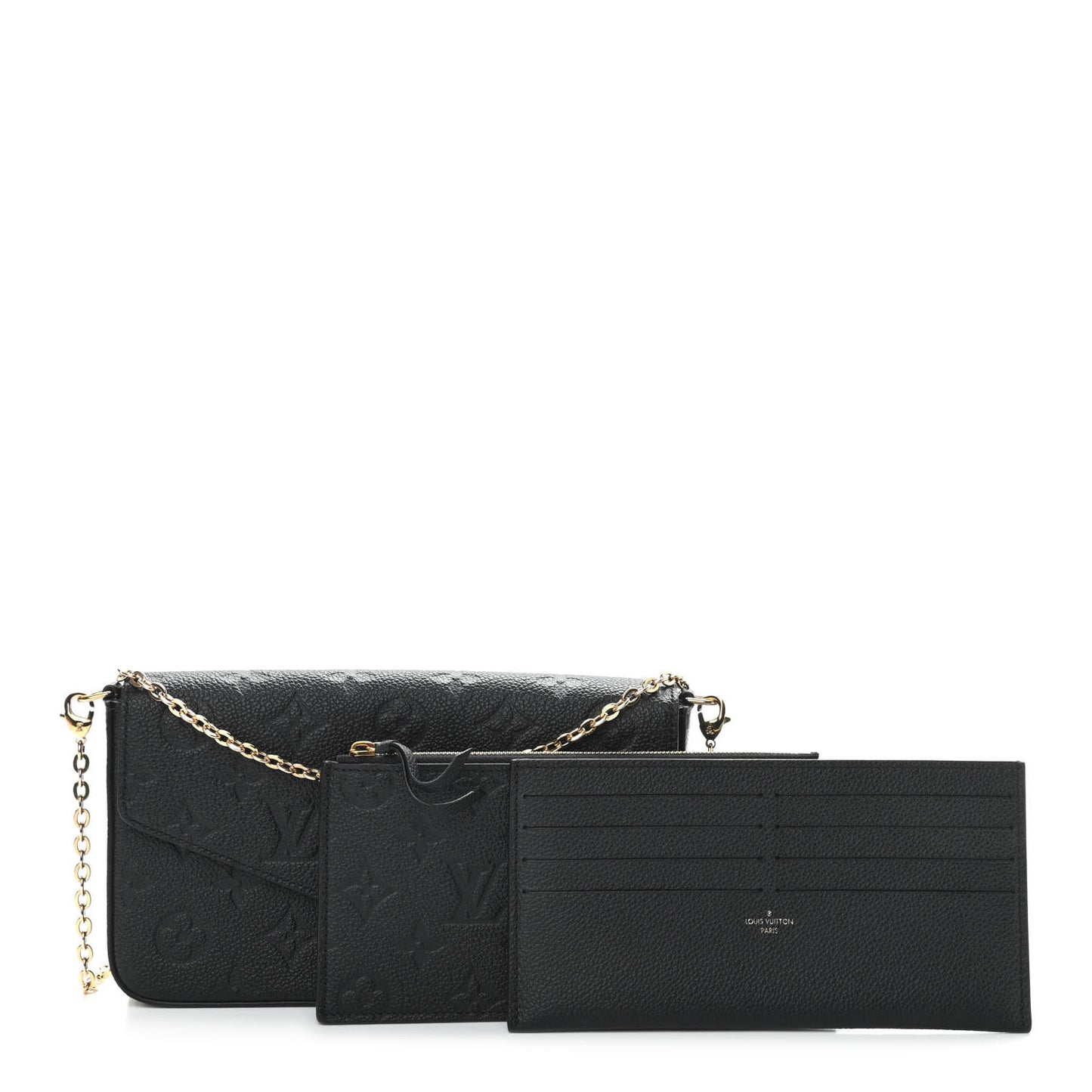 Empreinte Pochette Felicie Chain Wallet Black