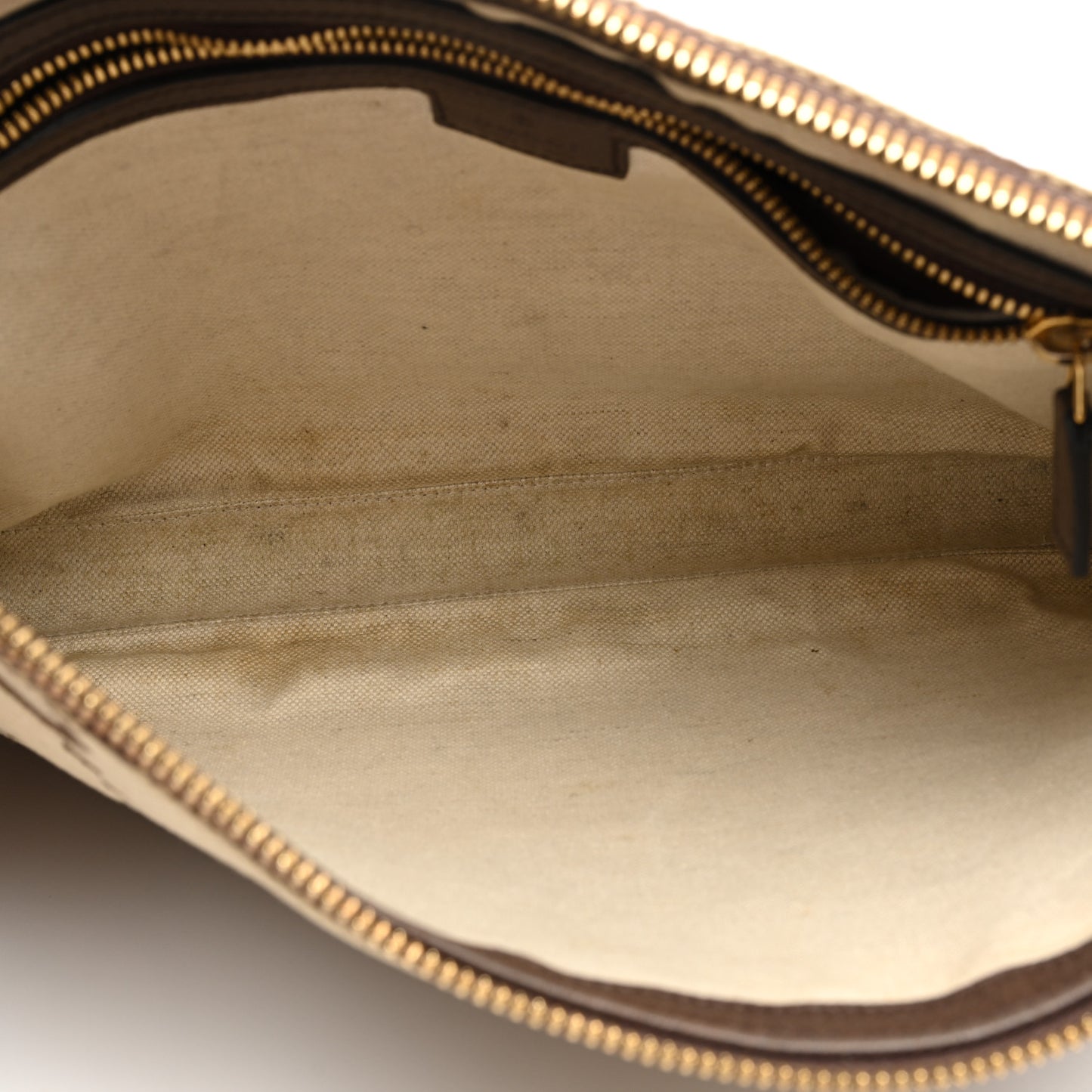 Monogram Jumbo GG Textured Dollar Calfskin Web Wristlet Messenger Bag Camel Ebony New Acero