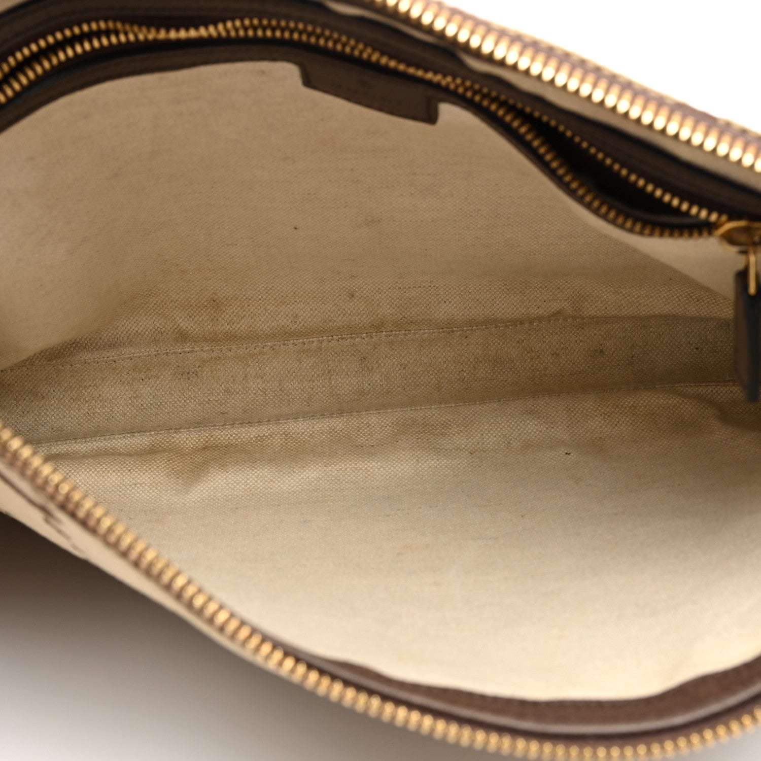 Gucci Monogram Jumbo GG Textured Dollar Calfskin Web Wristlet Messenger Bag Camel Ebony New Acero 5 of 10