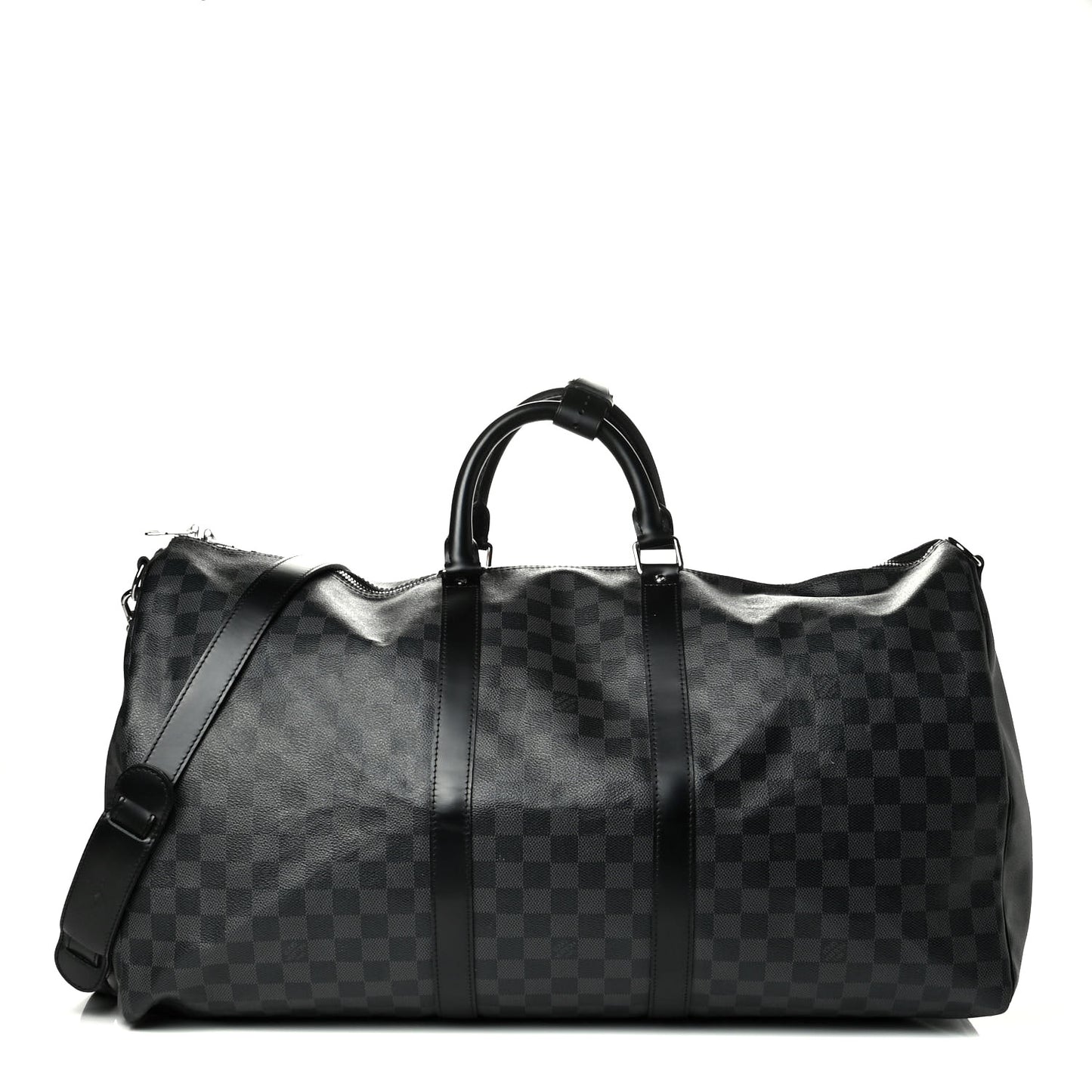 Damier Graphite Keepall Bandouliere 55
