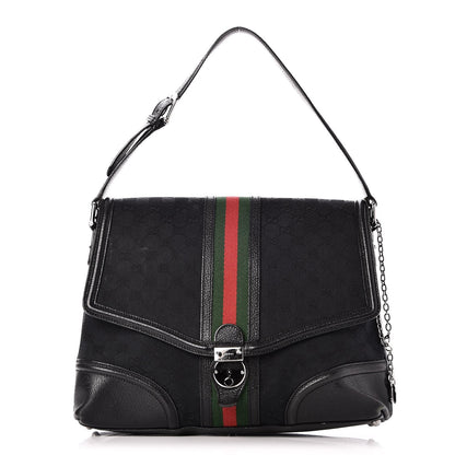Gucci Monogram Large Treasure Flap Black 1 of 13