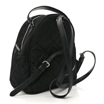 Prada Nylon Tessuto Impuntu Quilted Backpack Black 3 of 8
