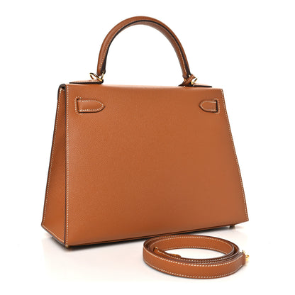 Hermes Epsom Kelly Sellier 28 Gold 3 of 11