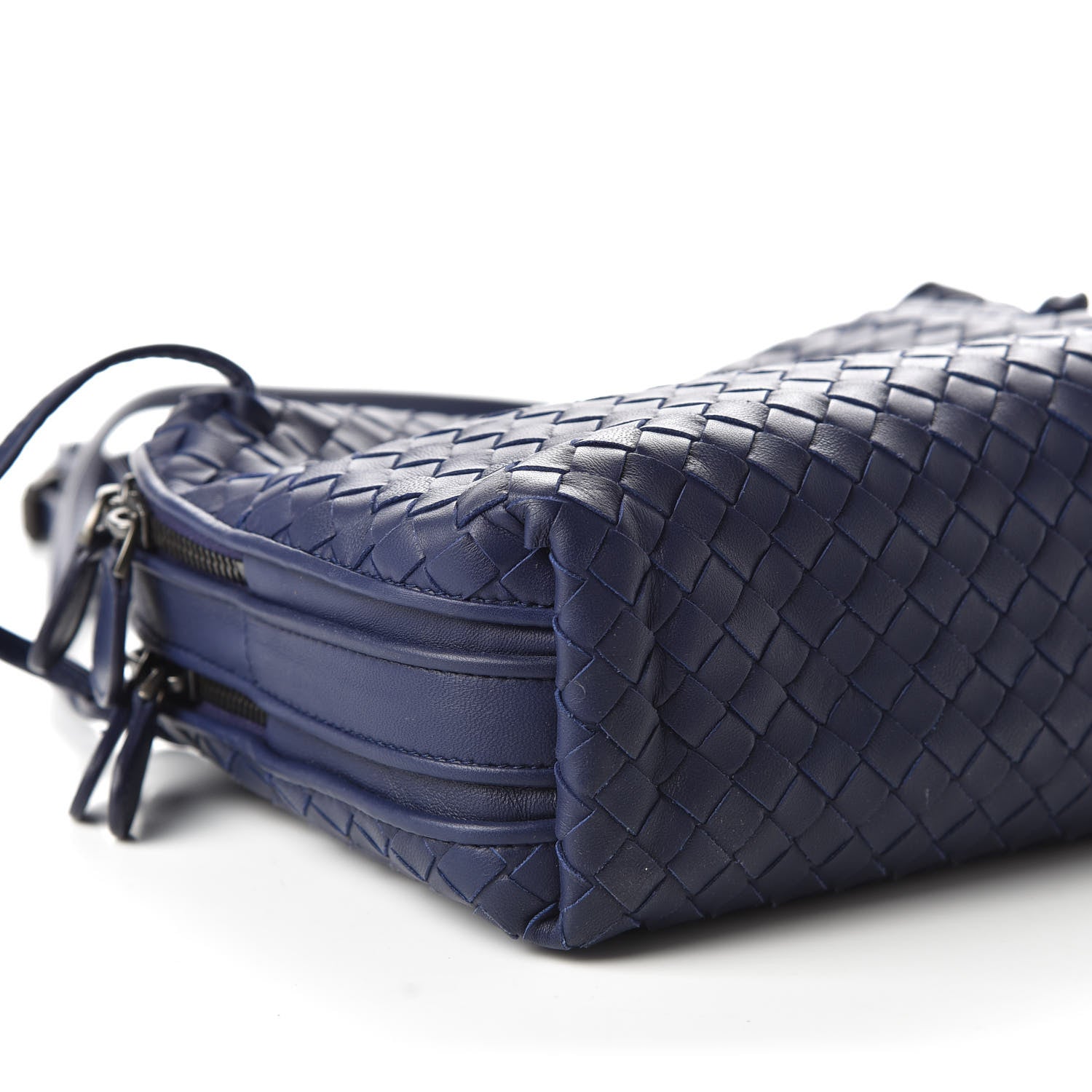 Bottega Veneta Nappa Intrecciato Pillow Crossbody Messenger Atlantic 6 of 9