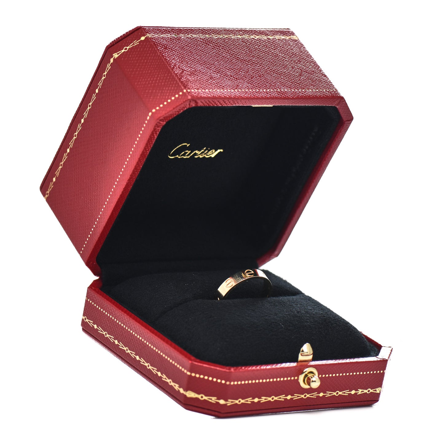 18K Yellow Gold 3.5mm LOVE Wedding Band Ring 51 5.75