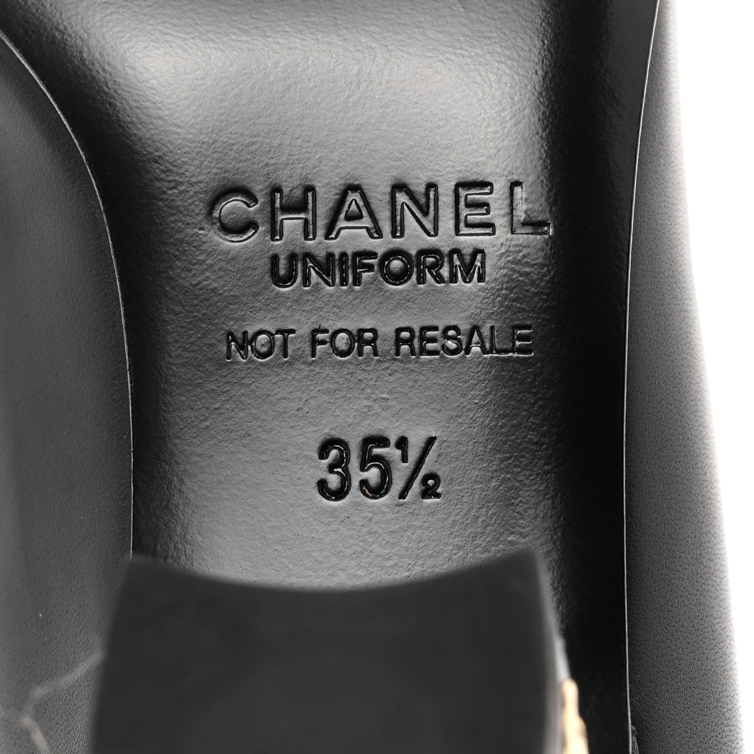 Chanel Lambskin Cap Toe CC Pumps 35.5 Black 8 of 9