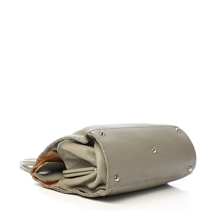 Fendi Calfskin Romano Selleria Tote Grey 3 of 13