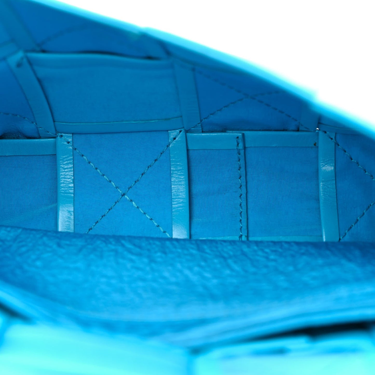 Paper Calfskin Intrecciato Cassette Belt Bag Pool