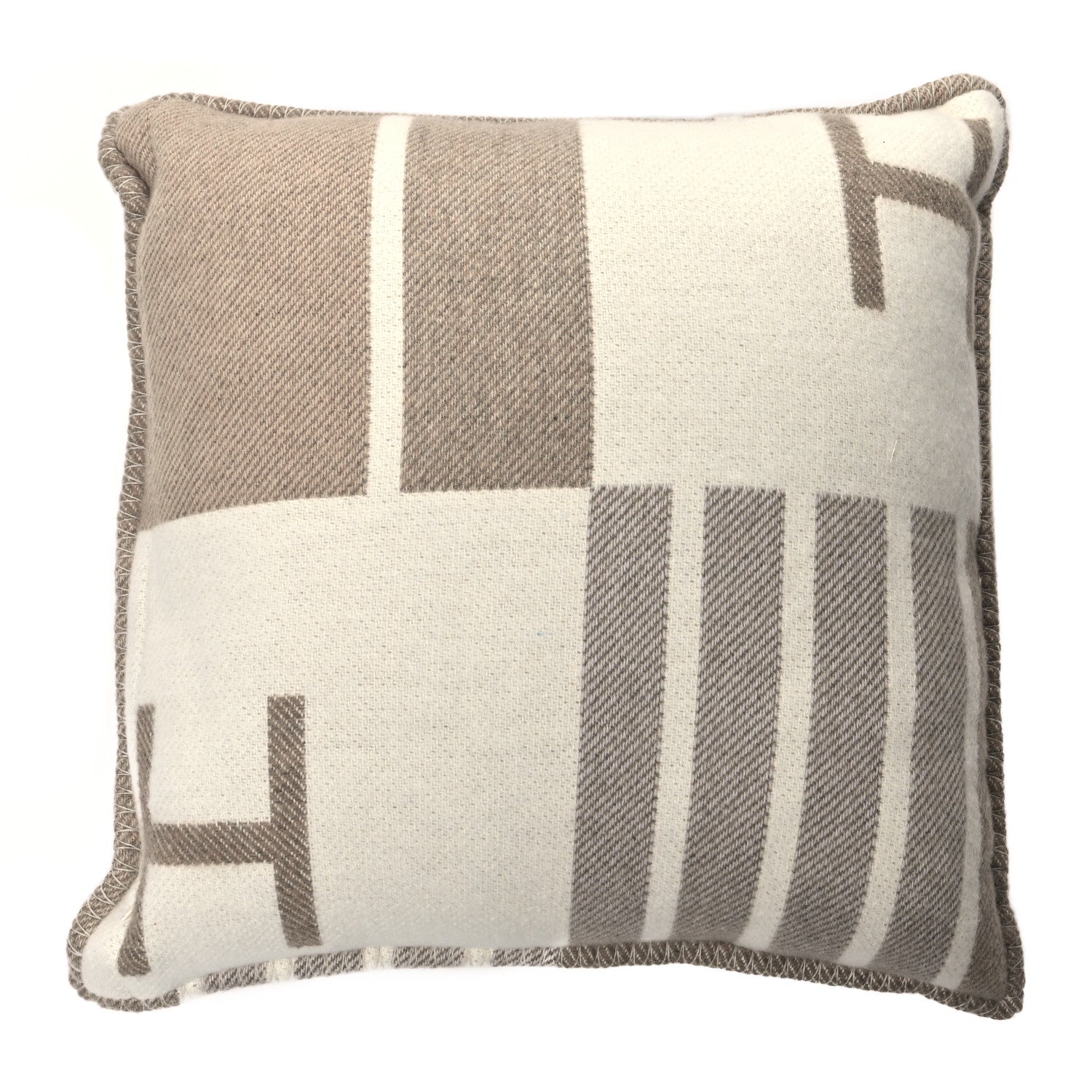 Hermes Wool Cashmere Avalon Vibration Pillow PM Coco Camomille 1 of 3