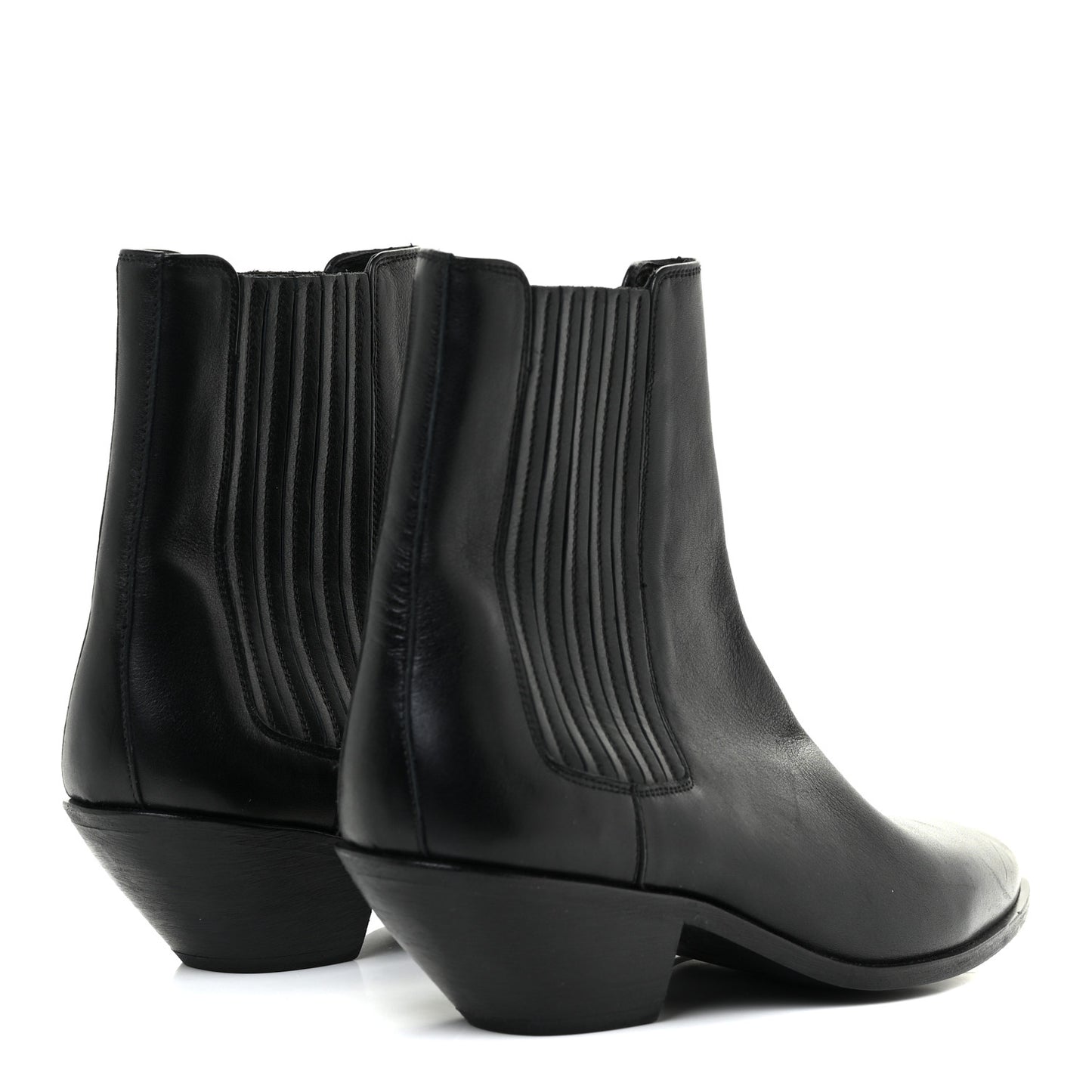Calfskin Brit Souple Ankle Boots 39 Black