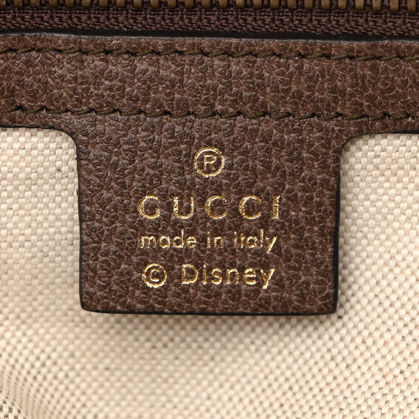 X DISNEY GG Supreme Monogram Web Three Little Pigs Ophidia Dome Backpack Beige New Acero