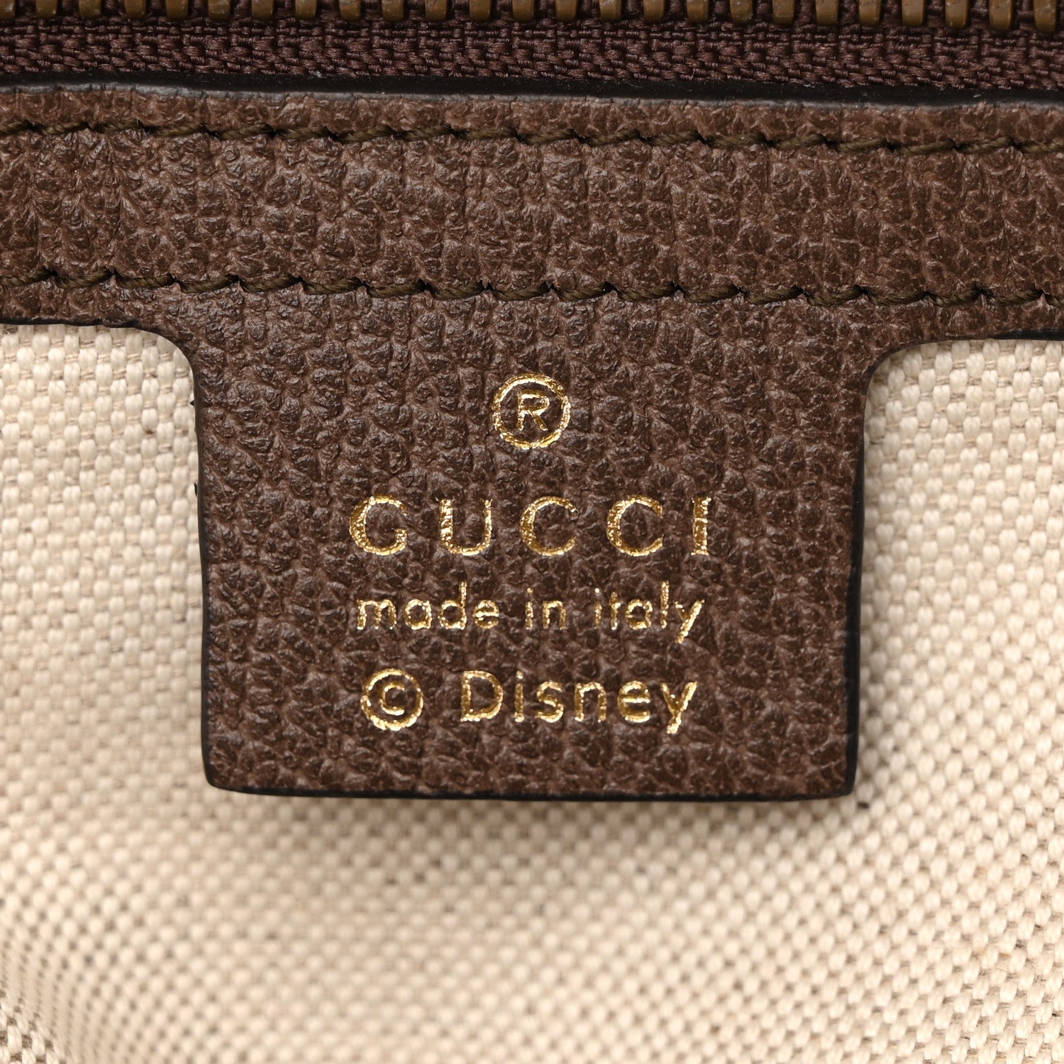 Gucci X DISNEY GG Supreme Monogram Web Three Little Pigs Ophidia Dome Backpack Beige New Acero 6 of 14