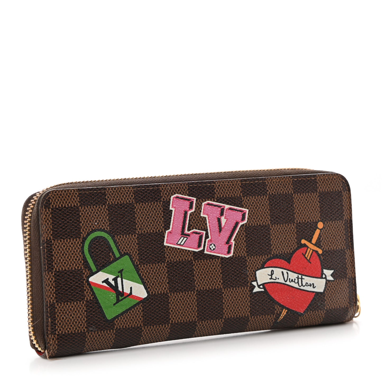 Damier Ebene Patches Clemence Wallet