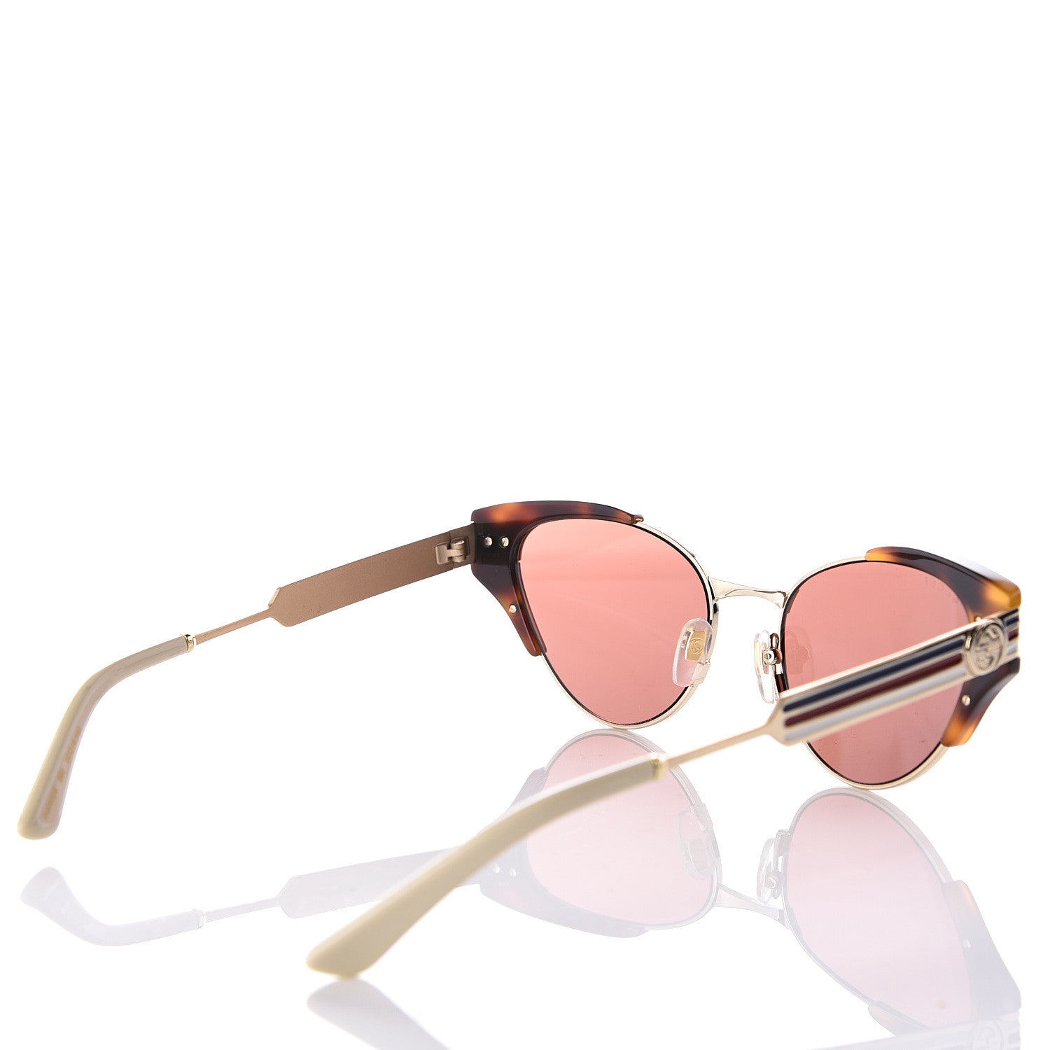 Gucci Cat Eye Web Sunglasses GG0522S Tortoise 4 of 8