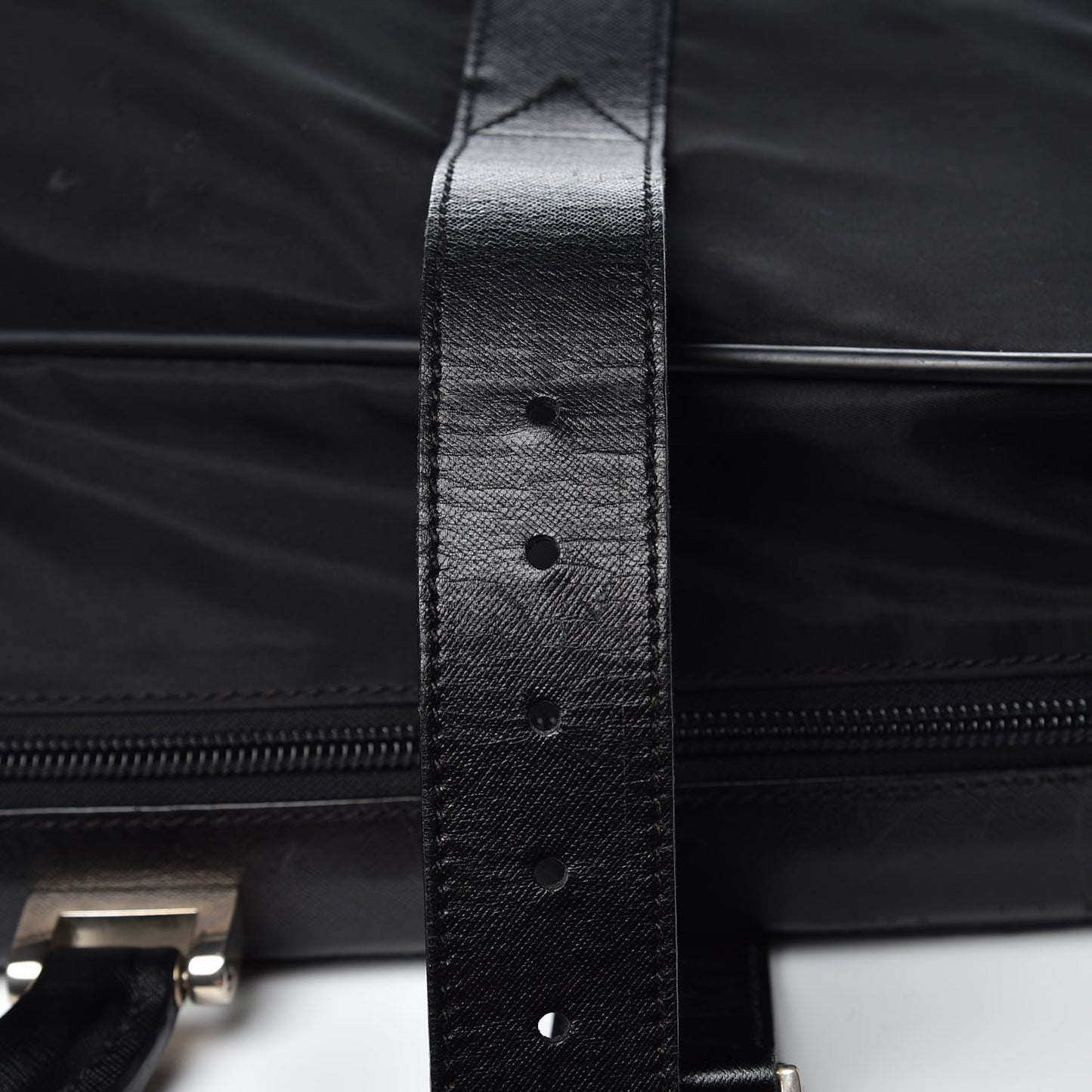 Tessuto Nylon Saffiano Luggage Black