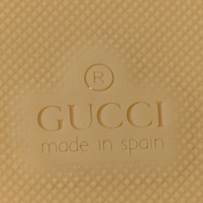 Gucci Canvas Sylvie Web Ankle Wrap Espadrille Wedge Sandals 38.5 Mystic White Hibiscus Red Maritime 7 of 9