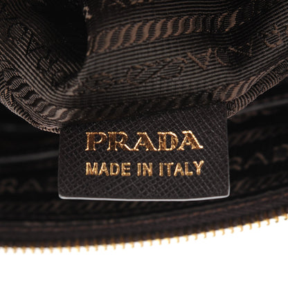 Prada Saffiano Tessuto Nylon Satchel Ebano 3 of 11
