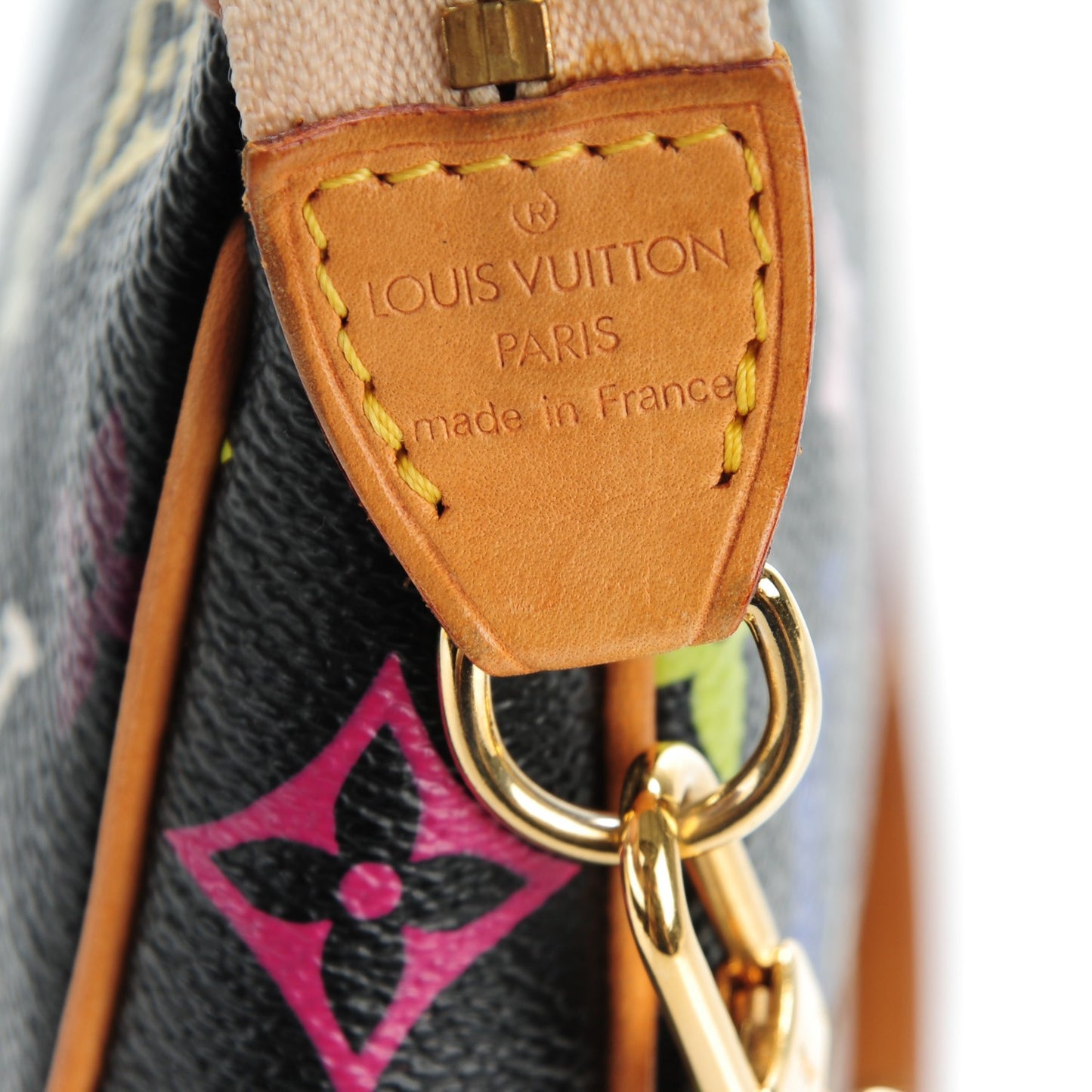 Monogram Multicolor Pochette Accessories Black