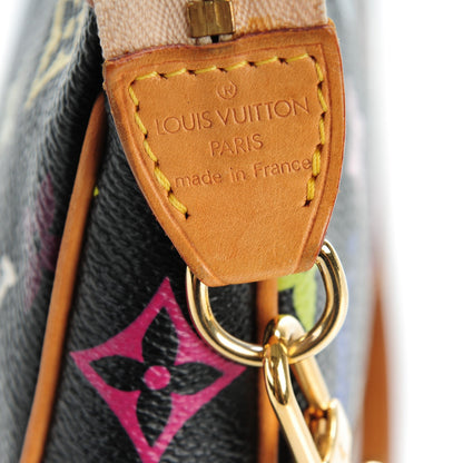 Louis Vuitton Monogram Multicolor Pochette Accessories Black 6 of 8