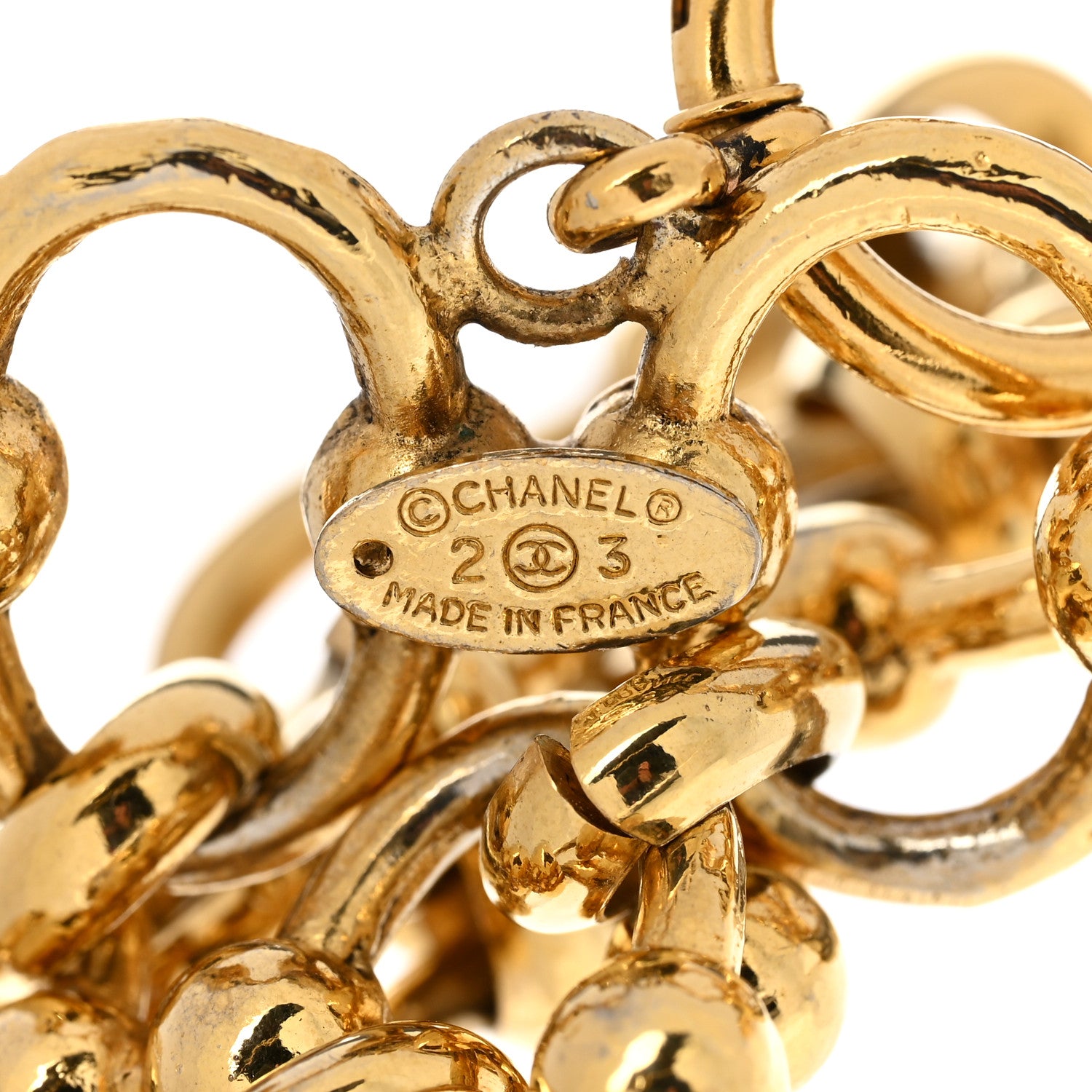 Chanel CC Medallion Chain Bracelet Gold 5 of 5