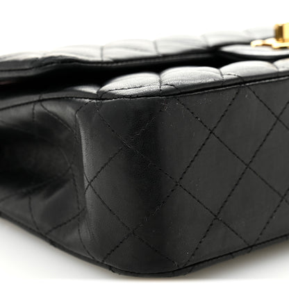 Chanel Lambskin Quilted Medium Double Flap Black 9 of 11