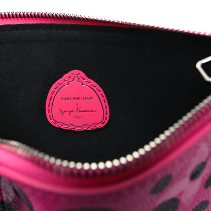 Louis Vuitton LV X YK Empreinte Infinity Dots Neverfull MM Pochette Fuchsia Black 6 of 6