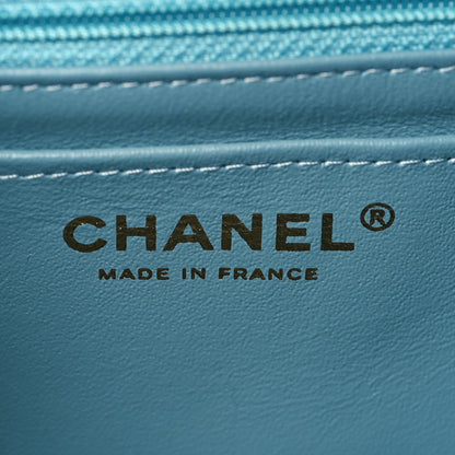 Chanel Tweed Quilted Mini Rectangular Flap Turquoise Purple White Red 6 of 11