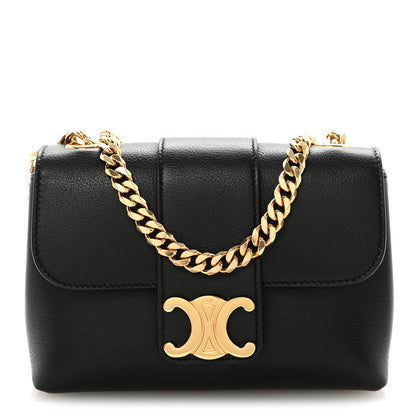Celine Supple Calfskin Mini Victoire Bag Black 1 of 9