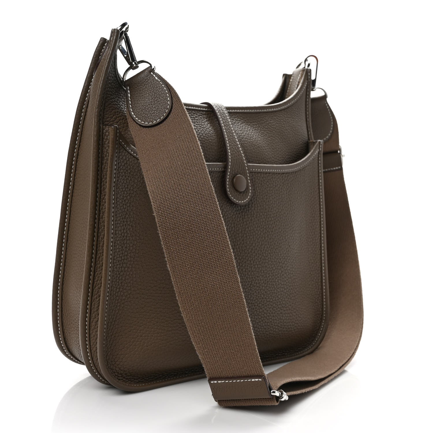 Hermes Taurillon Clemence Evelyne III PM Etoupe 3 of 8