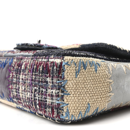 Chanel Denim Tweed Patchwork Medium Single Flap Multicolor 9 of 9