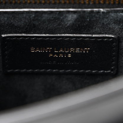 Saint Laurent Grained Calfskin Monogram Niki Satchel Black 6 of 11