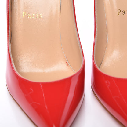 Christian Louboutin Patent Pigalle Follies 100 Pumps 37 Pavot 9 of 12